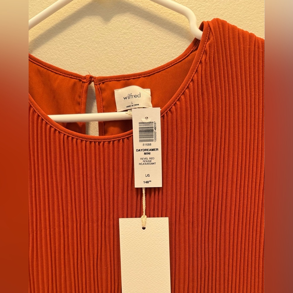 Aritzia | Wilfred Daydreamer Orange Mini Dress | Size: L - Picture 3 of 6